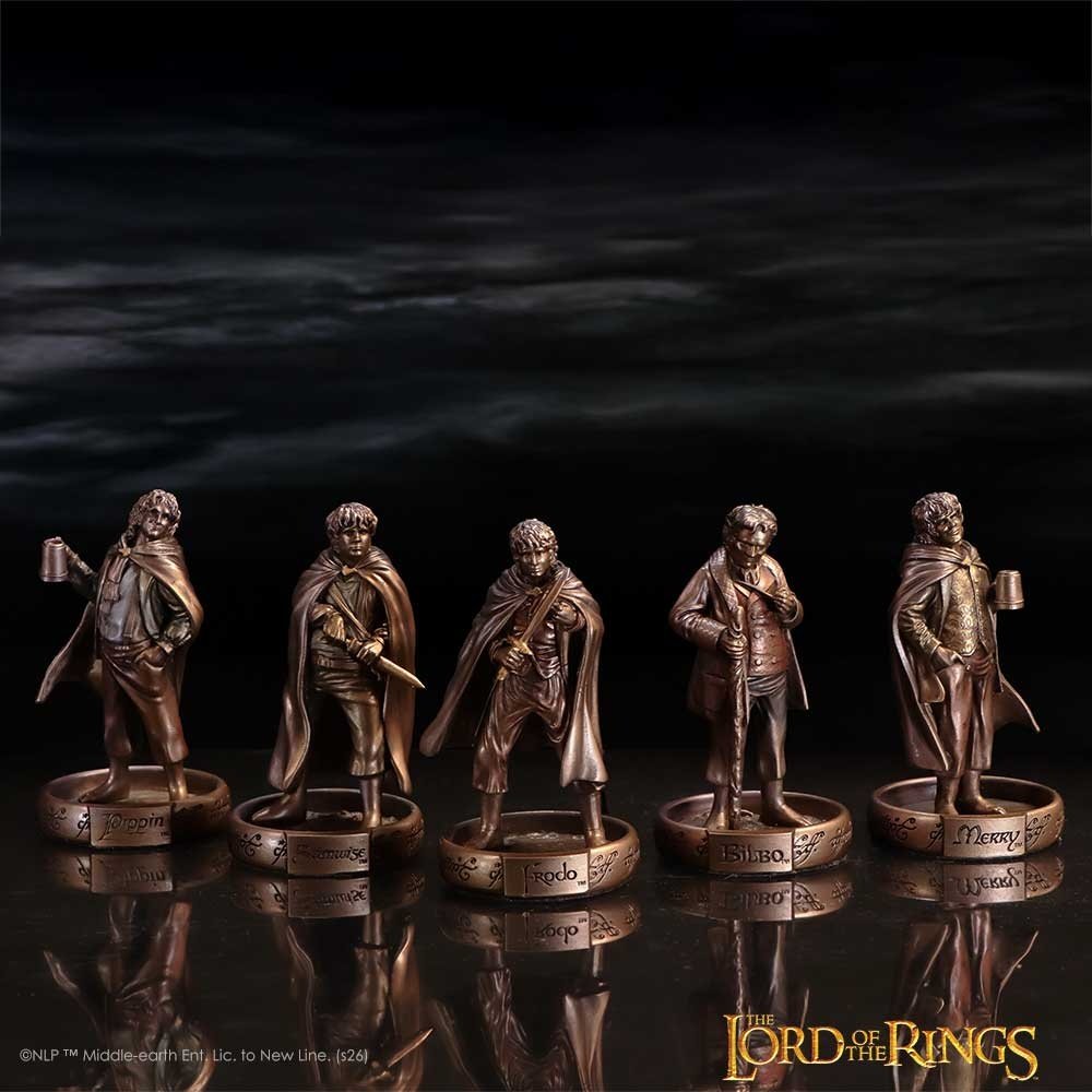 Nemesis Now The Lord of the Rings - The Hobbits of the Shire Figurines - Bronze coloured